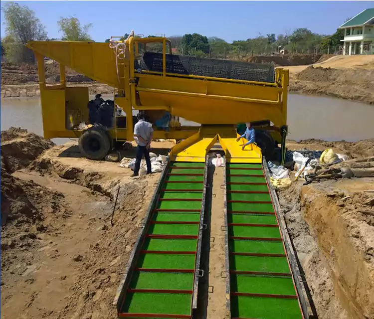 Преносима мобилна количка за промиване на злато